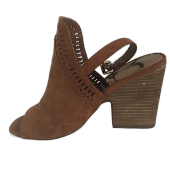 Carlos by Carlos Santana Sandal Women's Size 8 Brown Block Heel Open Toe - Picture 4 of 11
